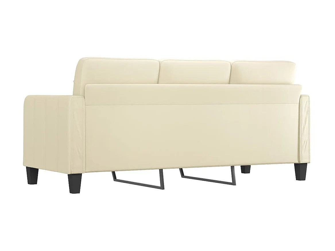 Canapé à 3 places Crème 180 cm Similicuir OID6293