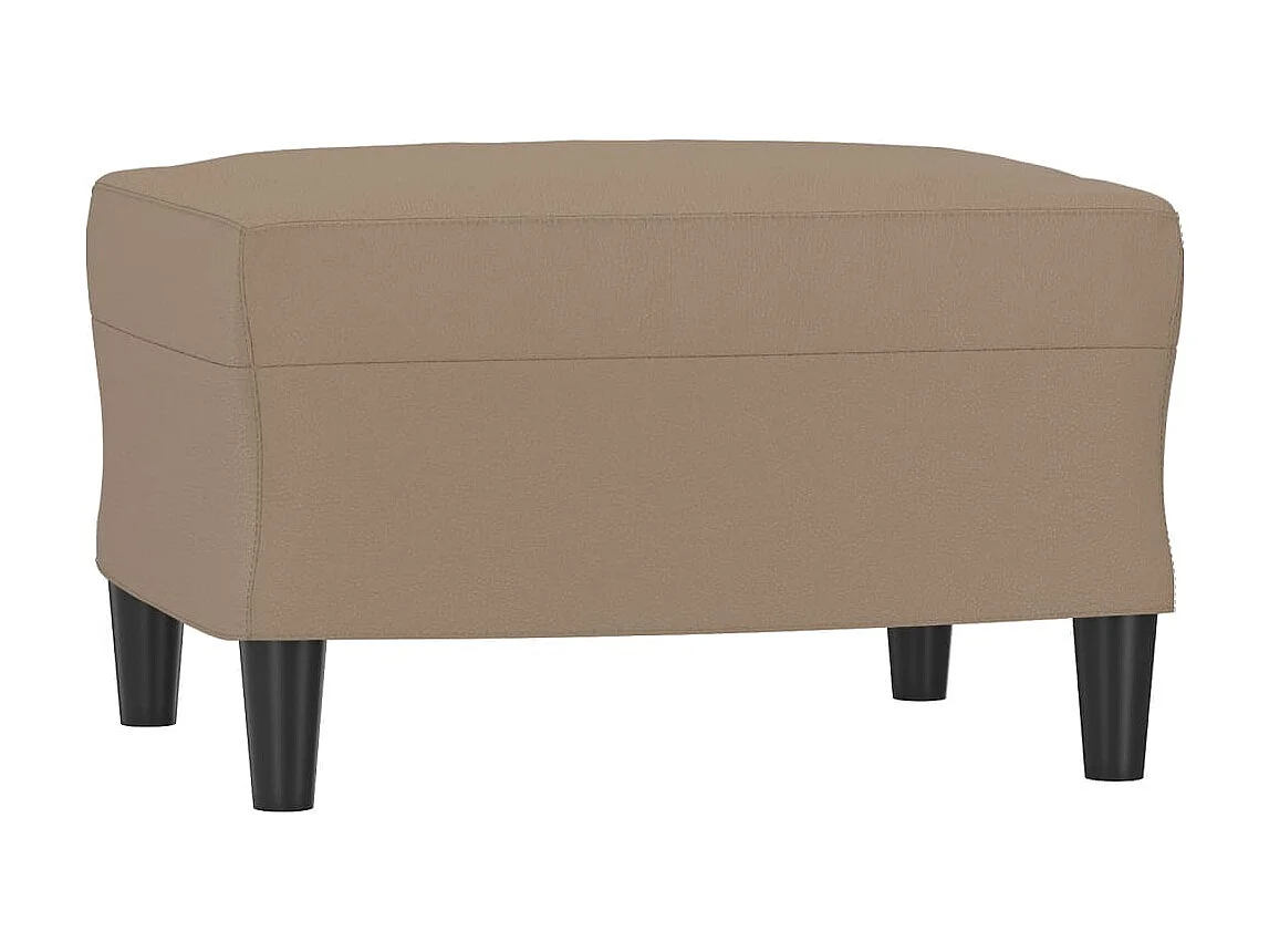 Canapé à 3 places avec repose-pieds Cappuccino 180cm Similicuir LODW75142