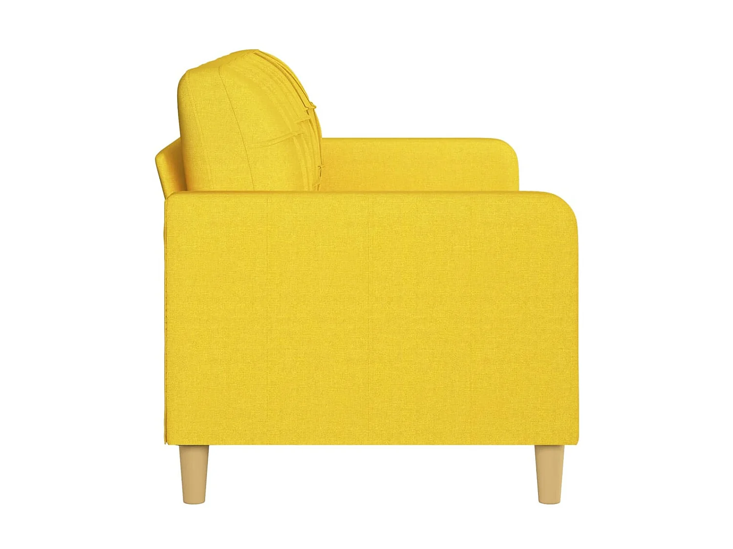 Canapé à 3 places Jaune clair 180 cm Tissu OID5308