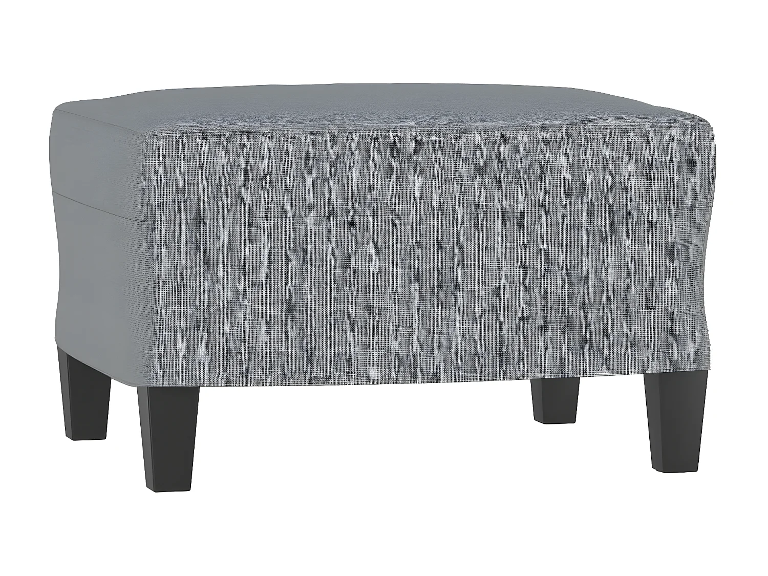 Canapé à 3 places avec repose-pieds Gris clair 180 cm Tissu OID3604