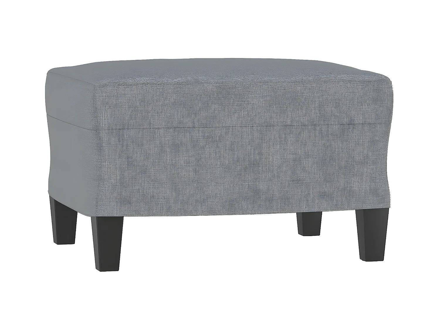 Canapé à 3 places avec repose-pieds Gris clair 180 cm Tissu OID3604