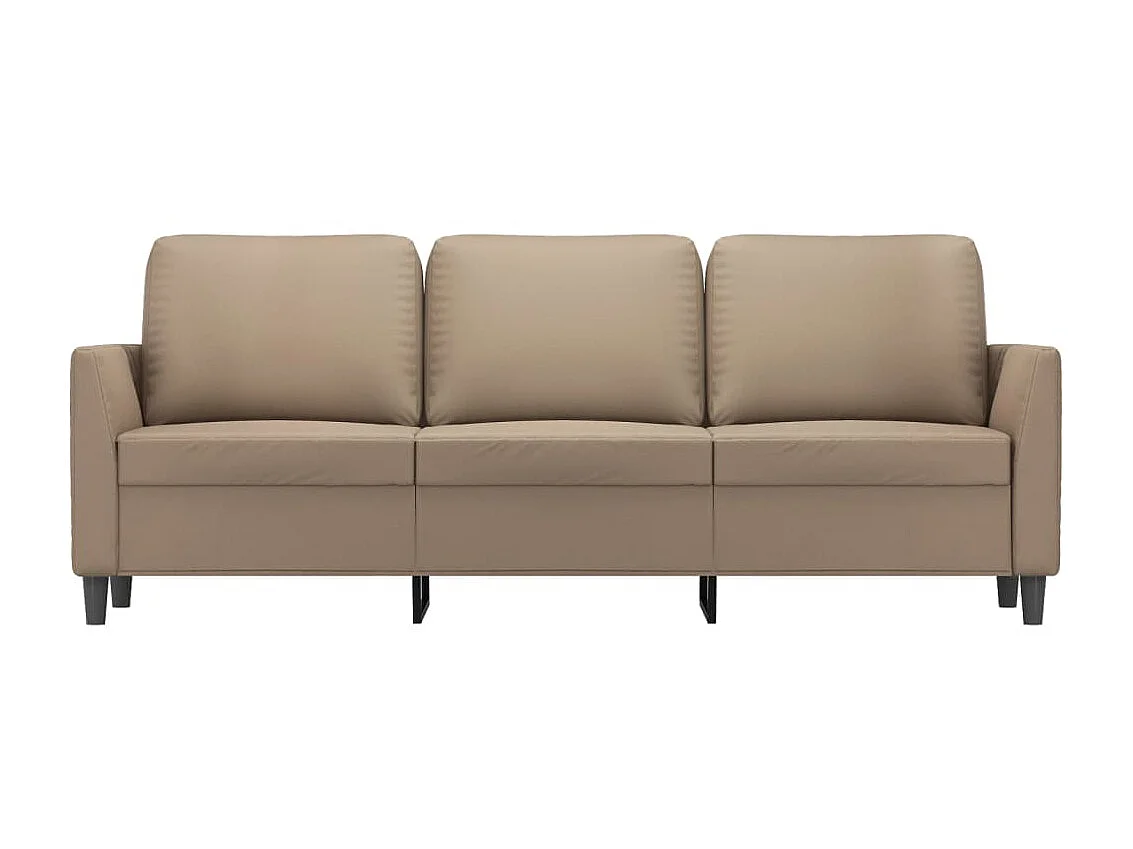 Canapé à 3 places Cappuccino 180 cm Similicuir LODW60054
