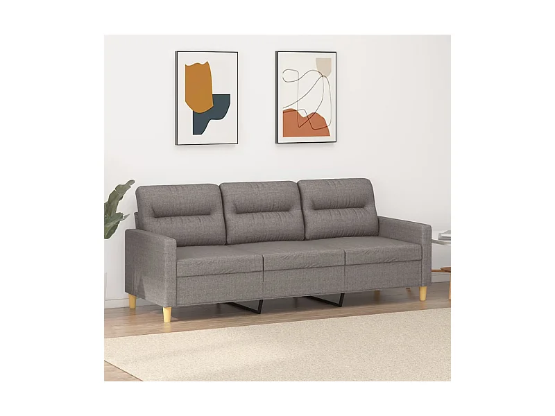 3-Sitzer-Sofa | Wohnzimmersofa Taupe 180 cm Stoff -gkd391623