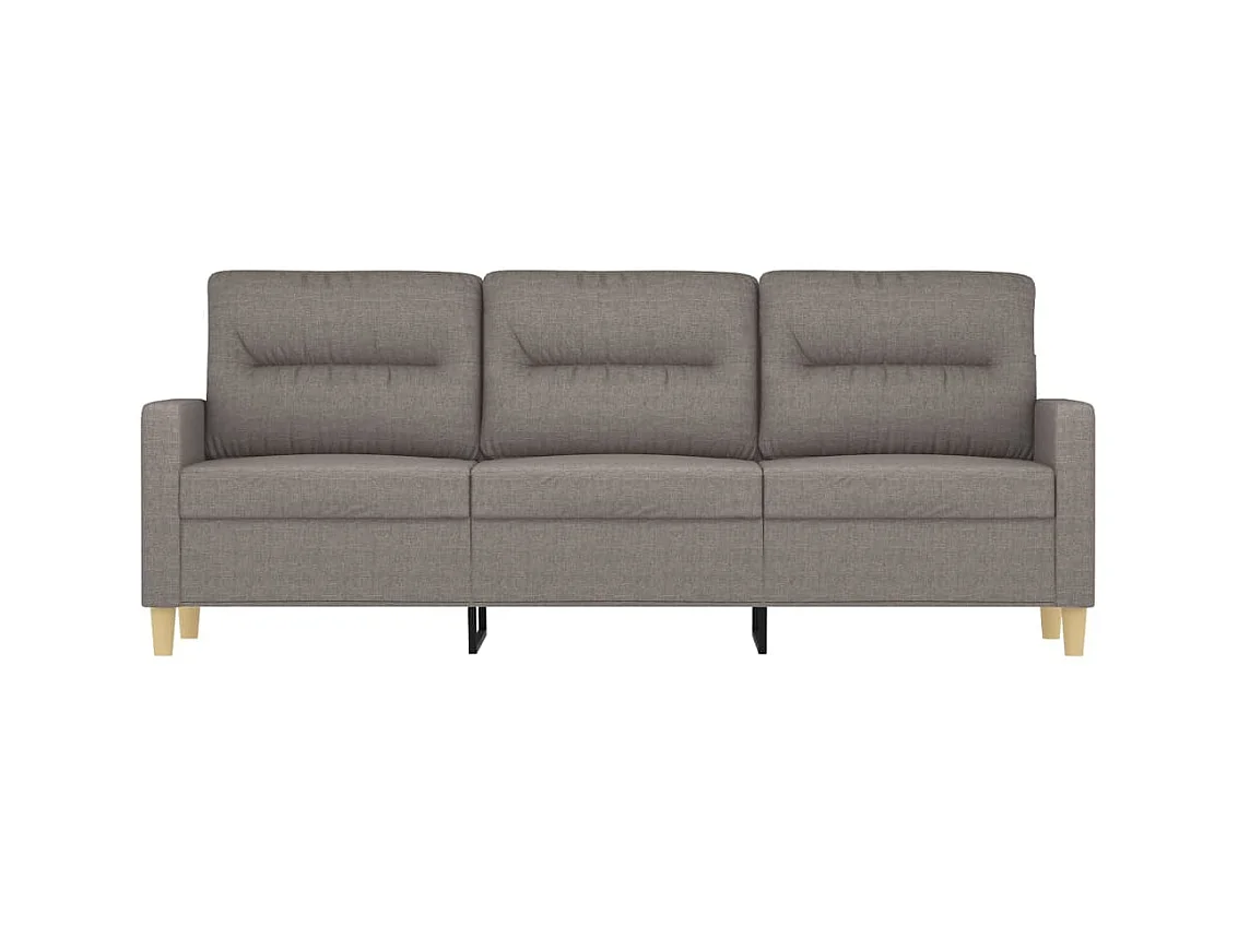 3-Sitzer-Sofa | Wohnzimmersofa Taupe 180 cm Stoff -gkd391623