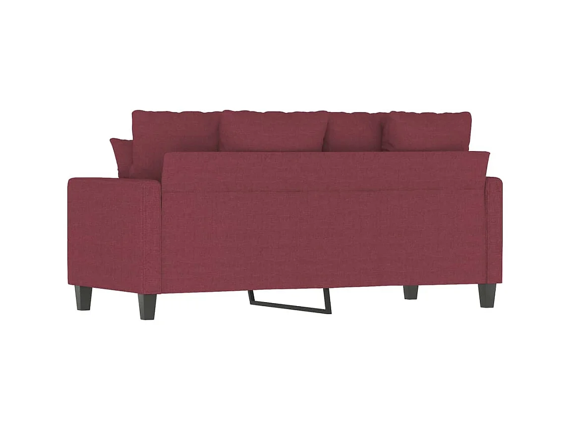 2-Sitzer-Sofa | Wohnzimmersofa Weinrot 140 cm Stoff -gkd870151