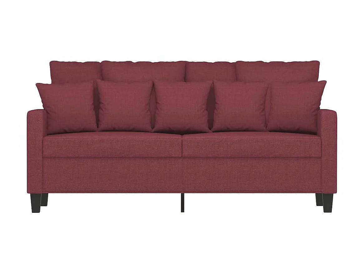 Tweezitsbank 140 cm stof wijnrood NL980319