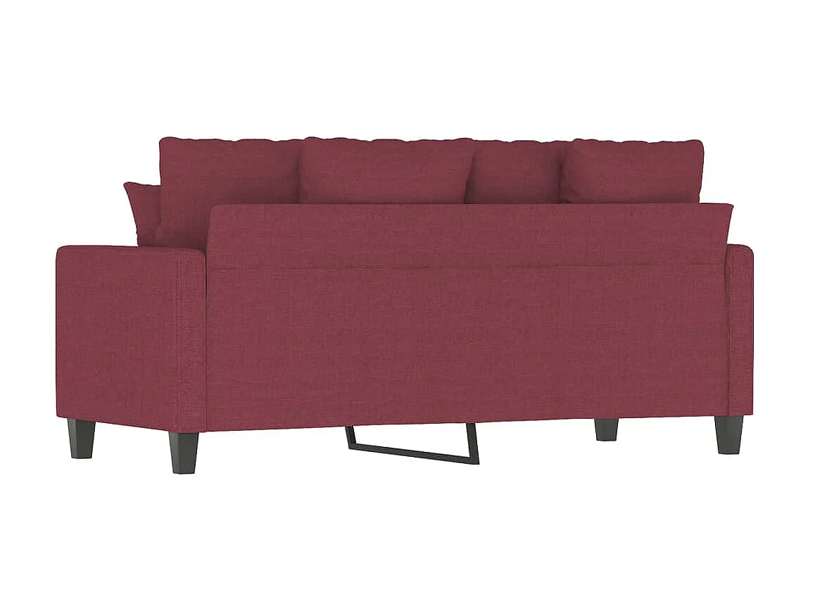 Tweezitsbank 140 cm stof wijnrood NL980319