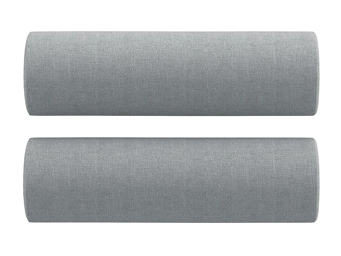 Sofá 2 lugares + almofadas decorativas 120cm tecido cinza-claro PT441150