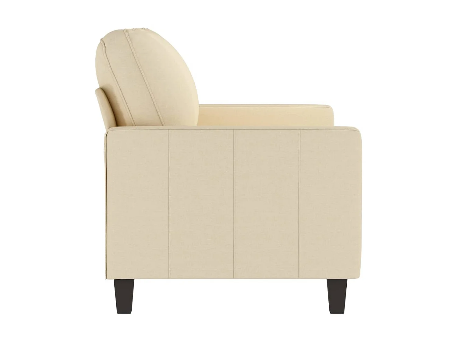 Canapé à 2 places Crème 120 cm Tissu OLA8771