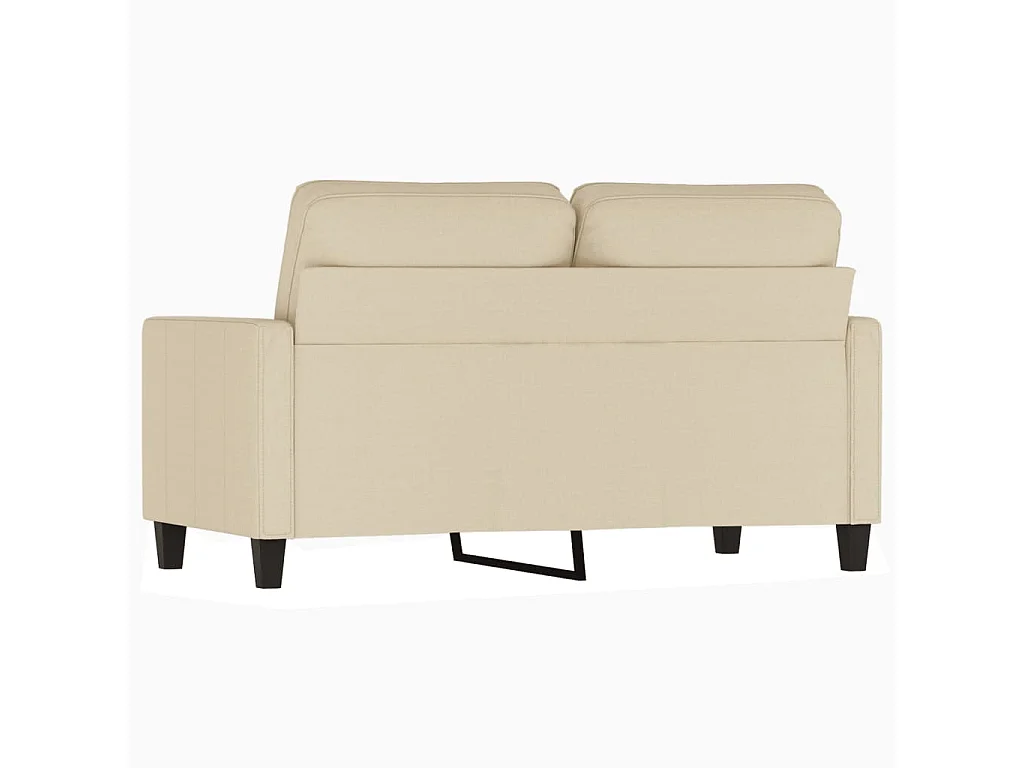 Canapé à 2 places Crème 120 cm Tissu OLA8771