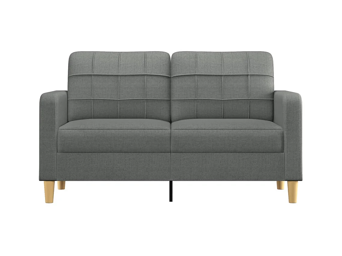 Tweezitsbank 140 cm stof donkergrijs NL951105