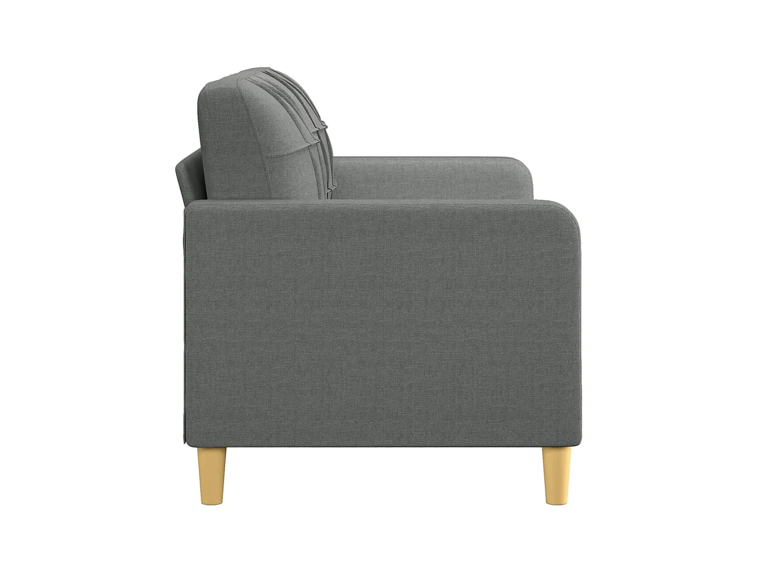 Tweezitsbank 140 cm stof donkergrijs NL951105