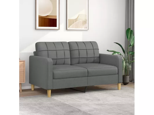 Kauf Unique 2-Sitzer-Sofa | Wohnzimmersofa Dunkelgrau 140 cm Stoff -gkd699272