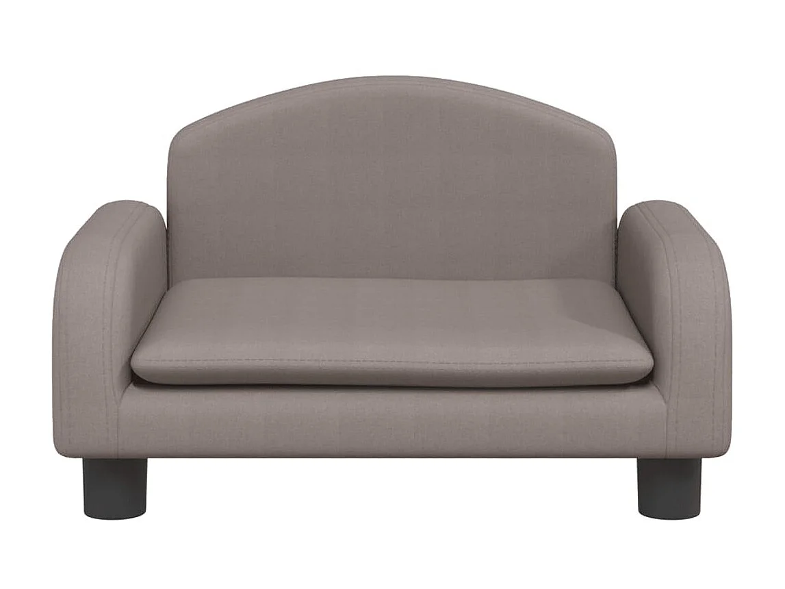 Canapé pour enfants taupe 50x40x30 cm tissu QWE1329