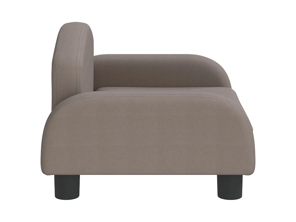 Canapé pour enfants taupe 50x40x30 cm tissu QWE1329