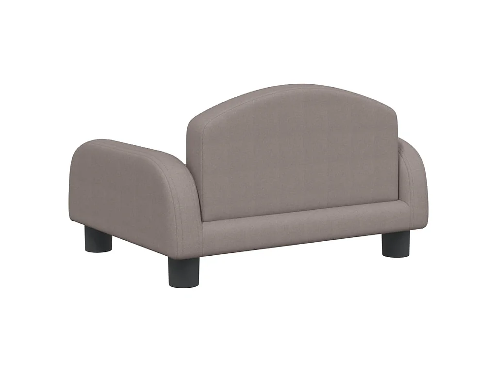 Canapé pour enfants taupe 50x40x30 cm tissu QWE1329