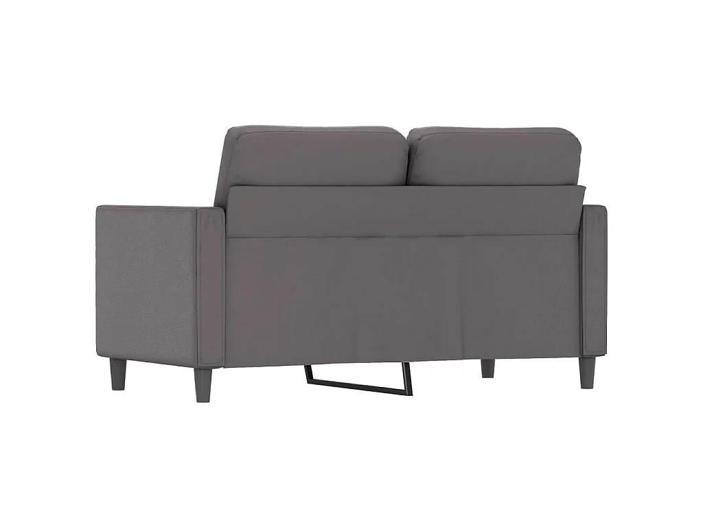 Canapé à 2 places Gris 120 cm Similicuir LODW79942