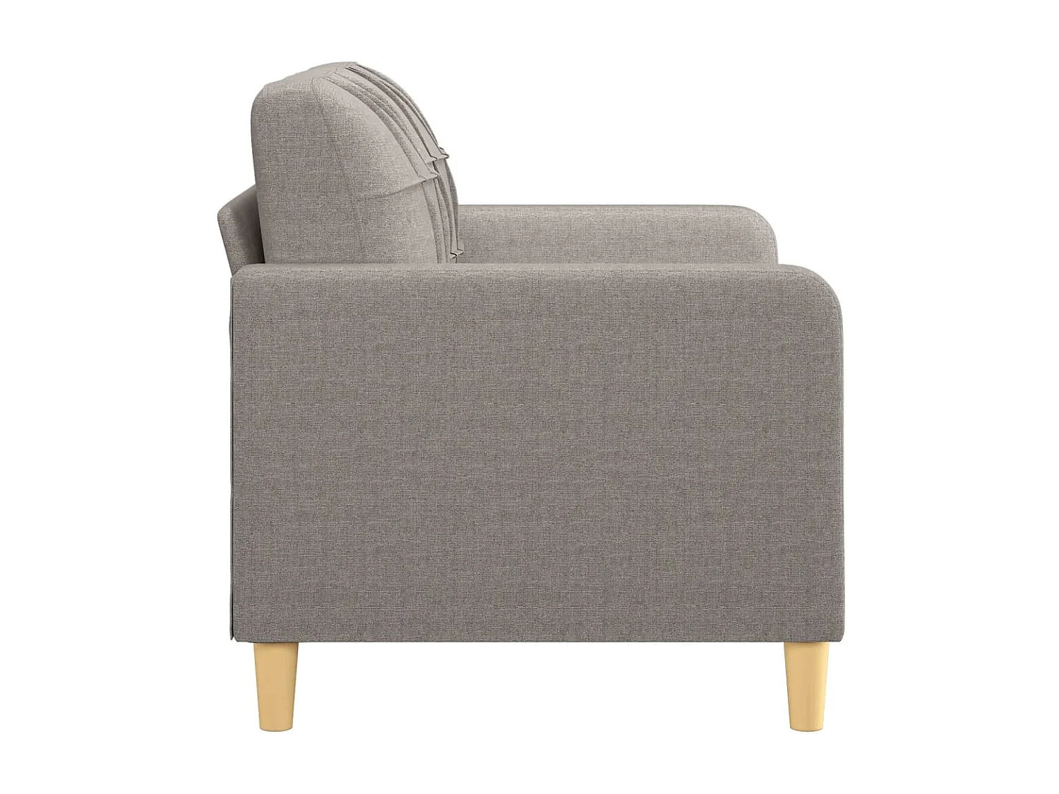 Canapé à 2 places Taupe 120 cm Tissu OID2198