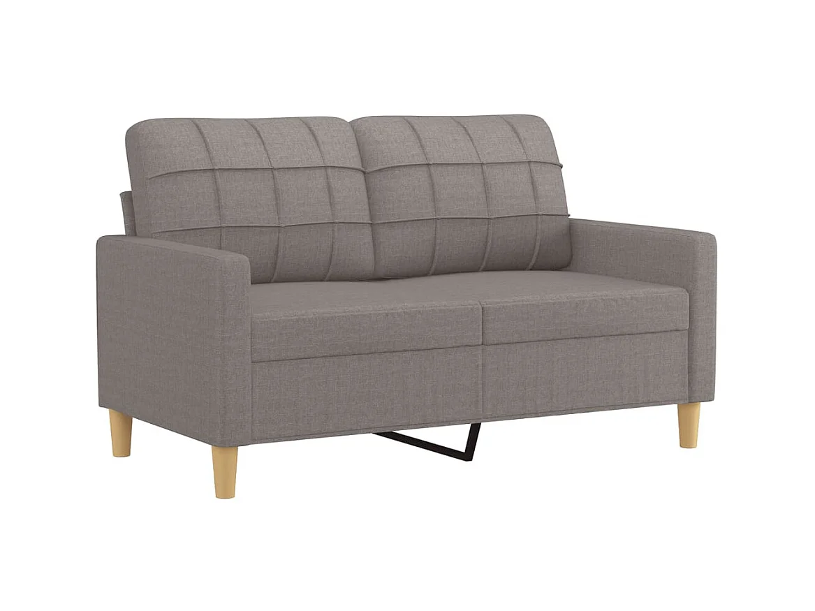 2-Sitzer-Sofa | Wohnzimmersofa Taupe 120 cm Stoff -gkd295606