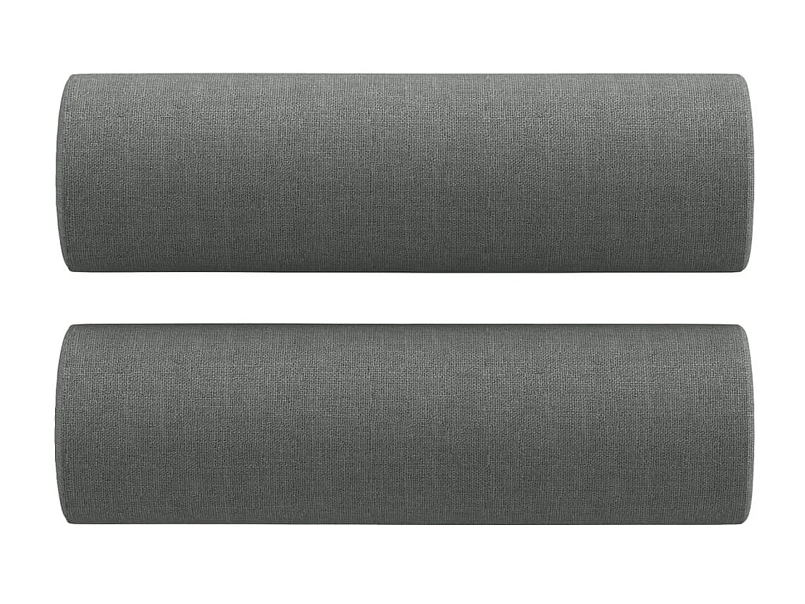 2-Sitzer-Sofa | Wohnzimmersofa mit Zierkissen Dunkelgrau 140 cm Stoff -gkd622215