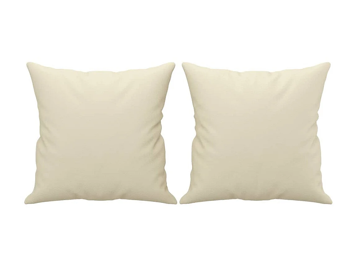 Canapé à 3 places avec oreillers crème 180 cm similicuir OID2535