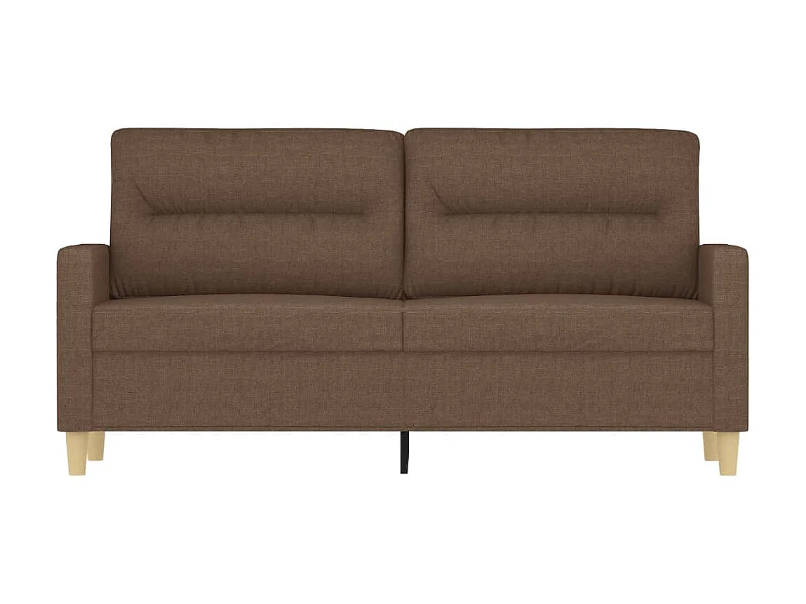 Canapé à 2 places Marron 140 cm Tissu OLA3369