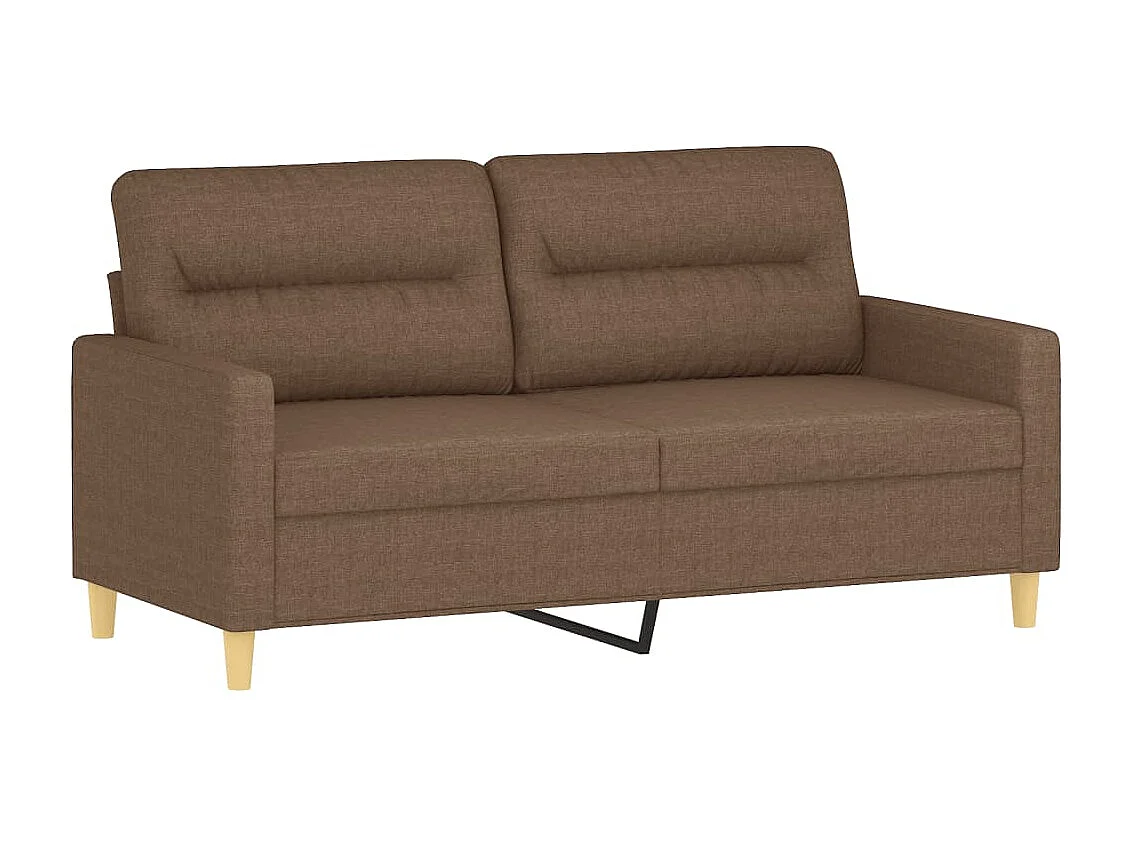 Canapé à 2 places Marron 140 cm Tissu OLA3369