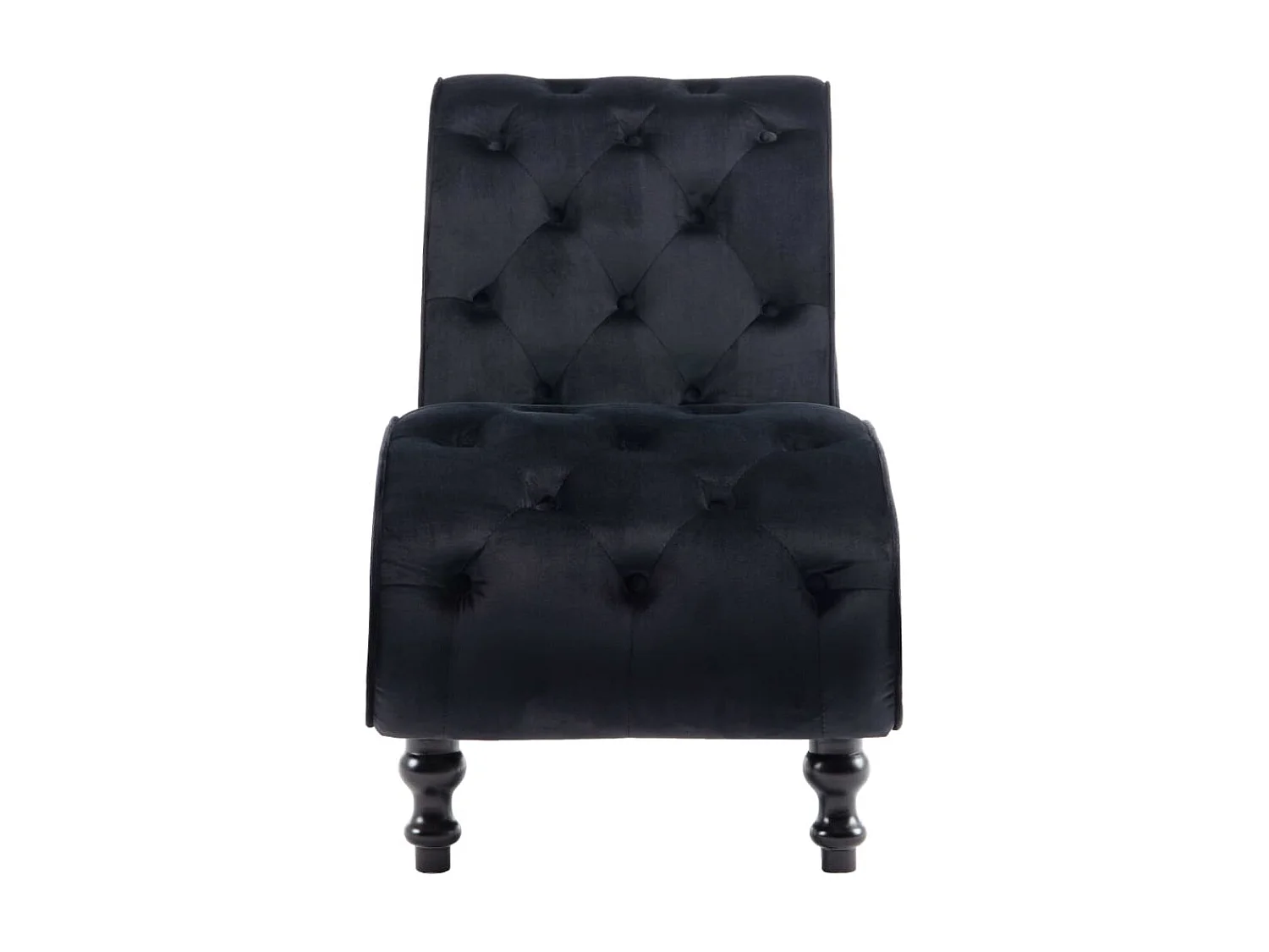 Canapé Noir Velours SEF37717