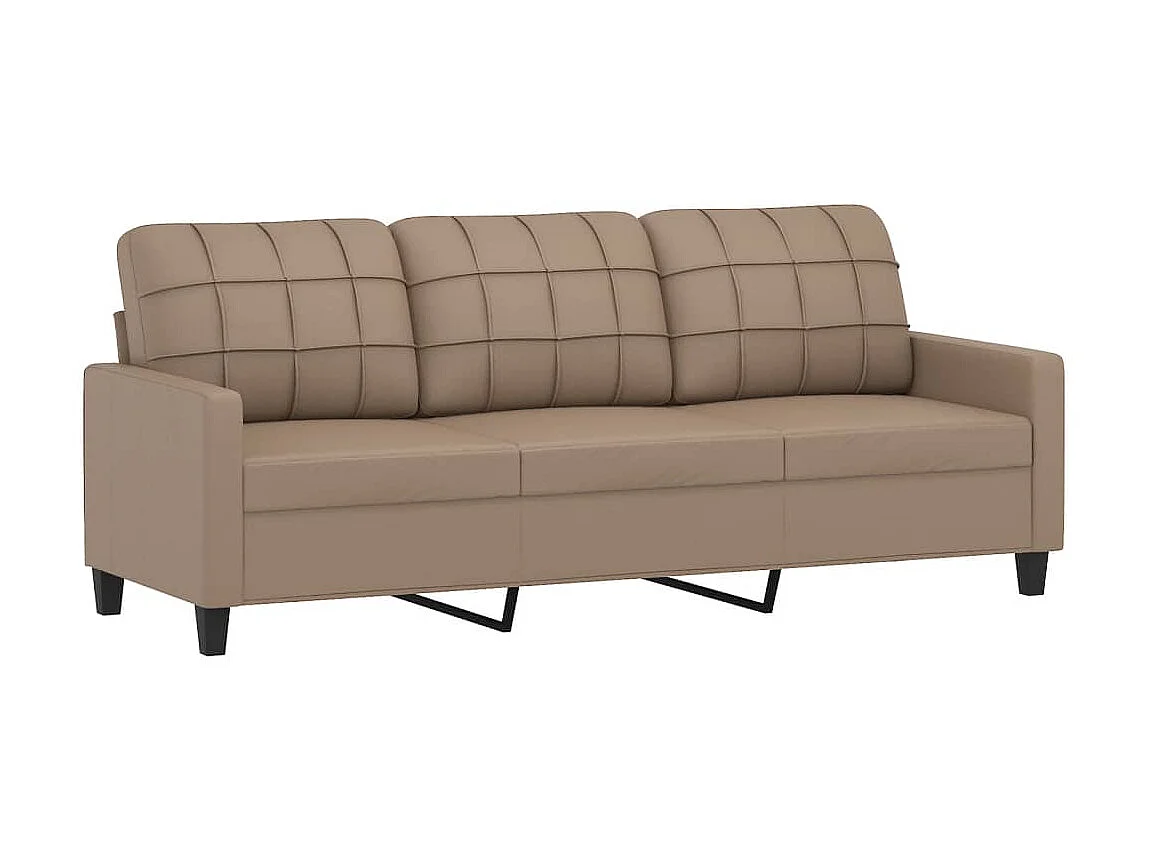 Canapé à 3 places Cappuccino 180 cm Similicuir OID8340