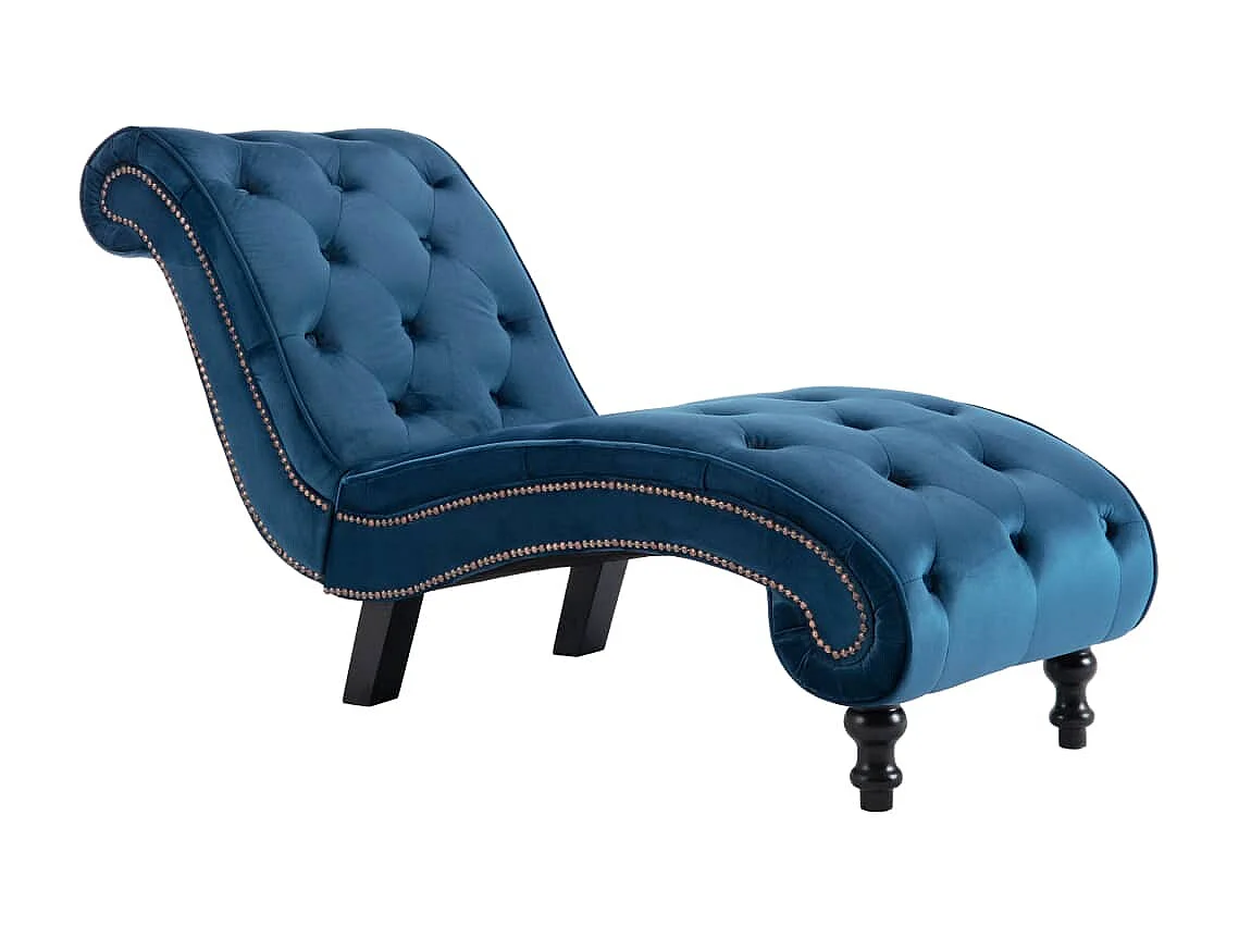 Canapé Bleu Velours SEF80319