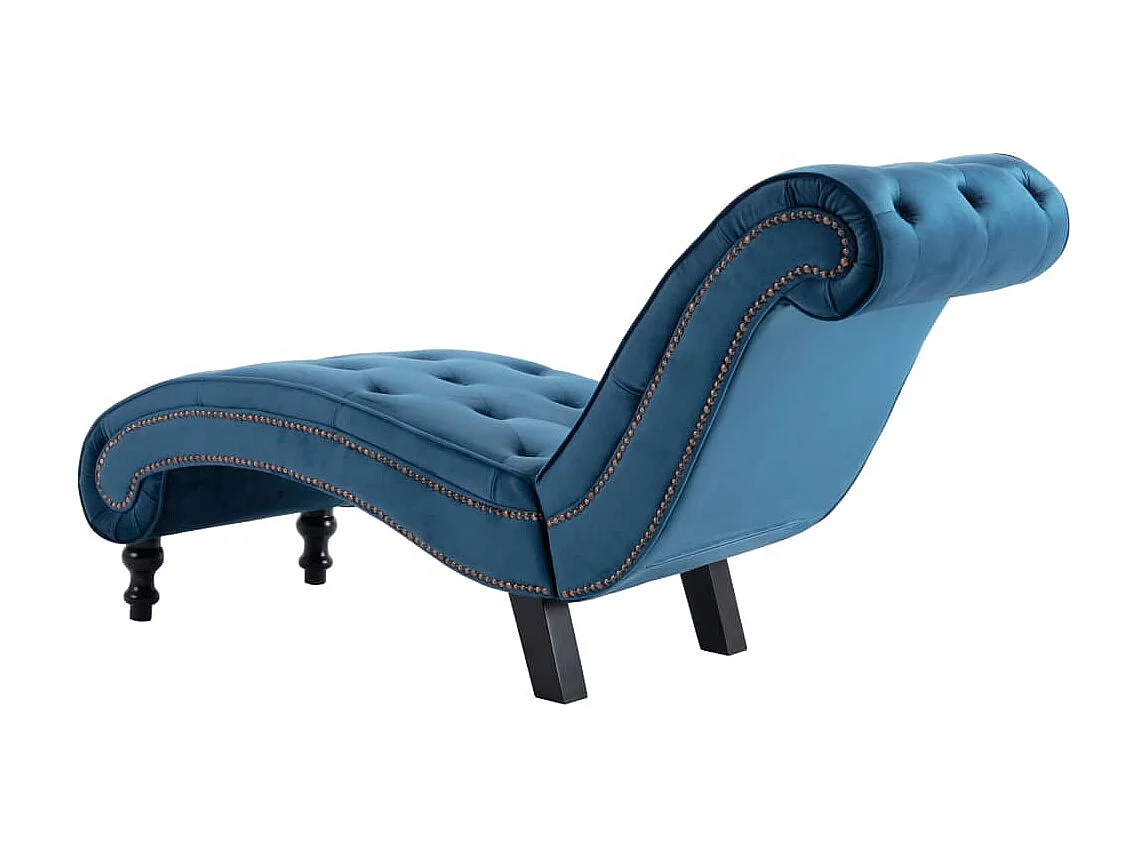 Canapé Bleu Velours SEF80319