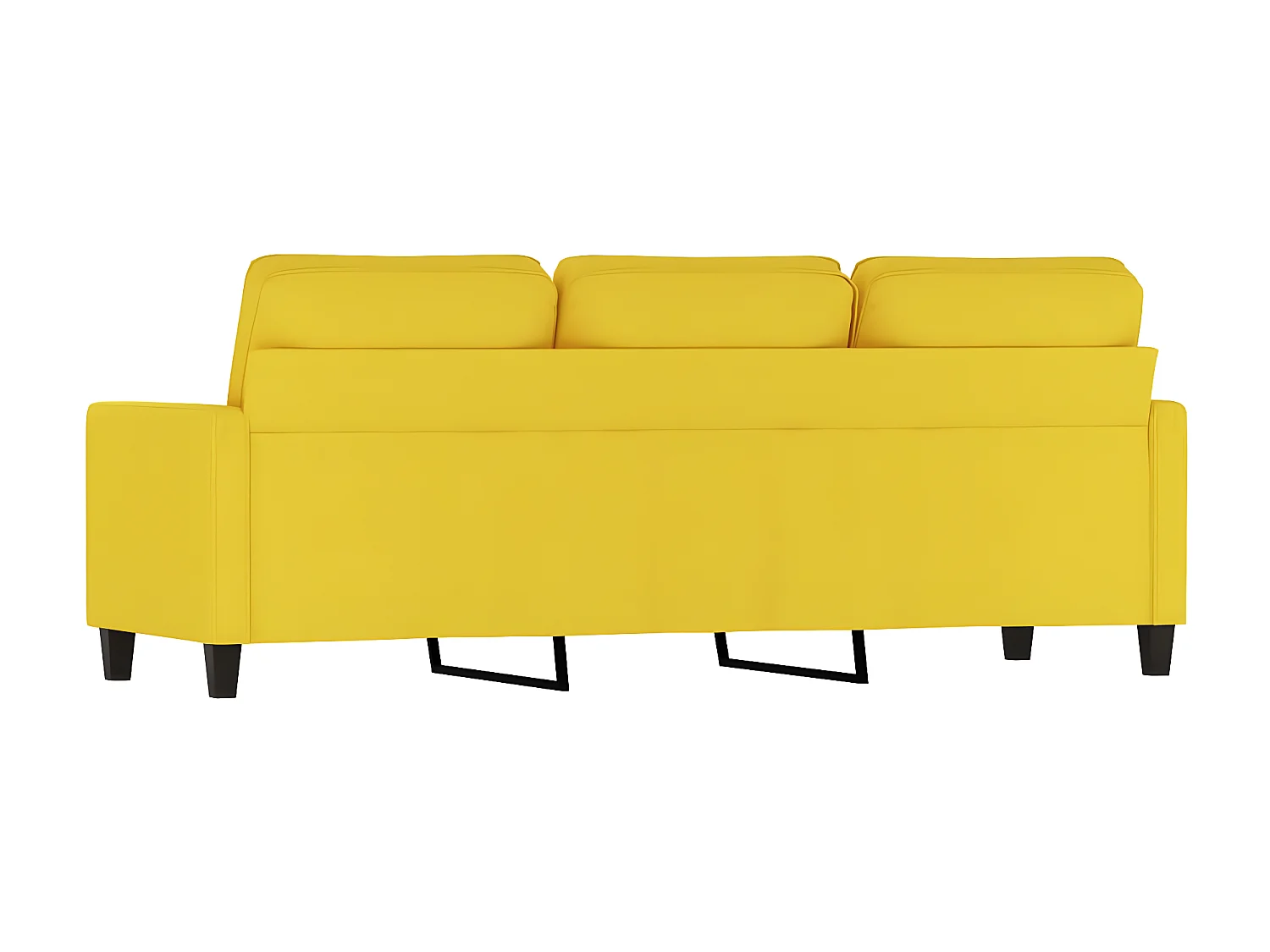 Canapé à 3 places Jaune clair 180 cm Tissu OLA4840