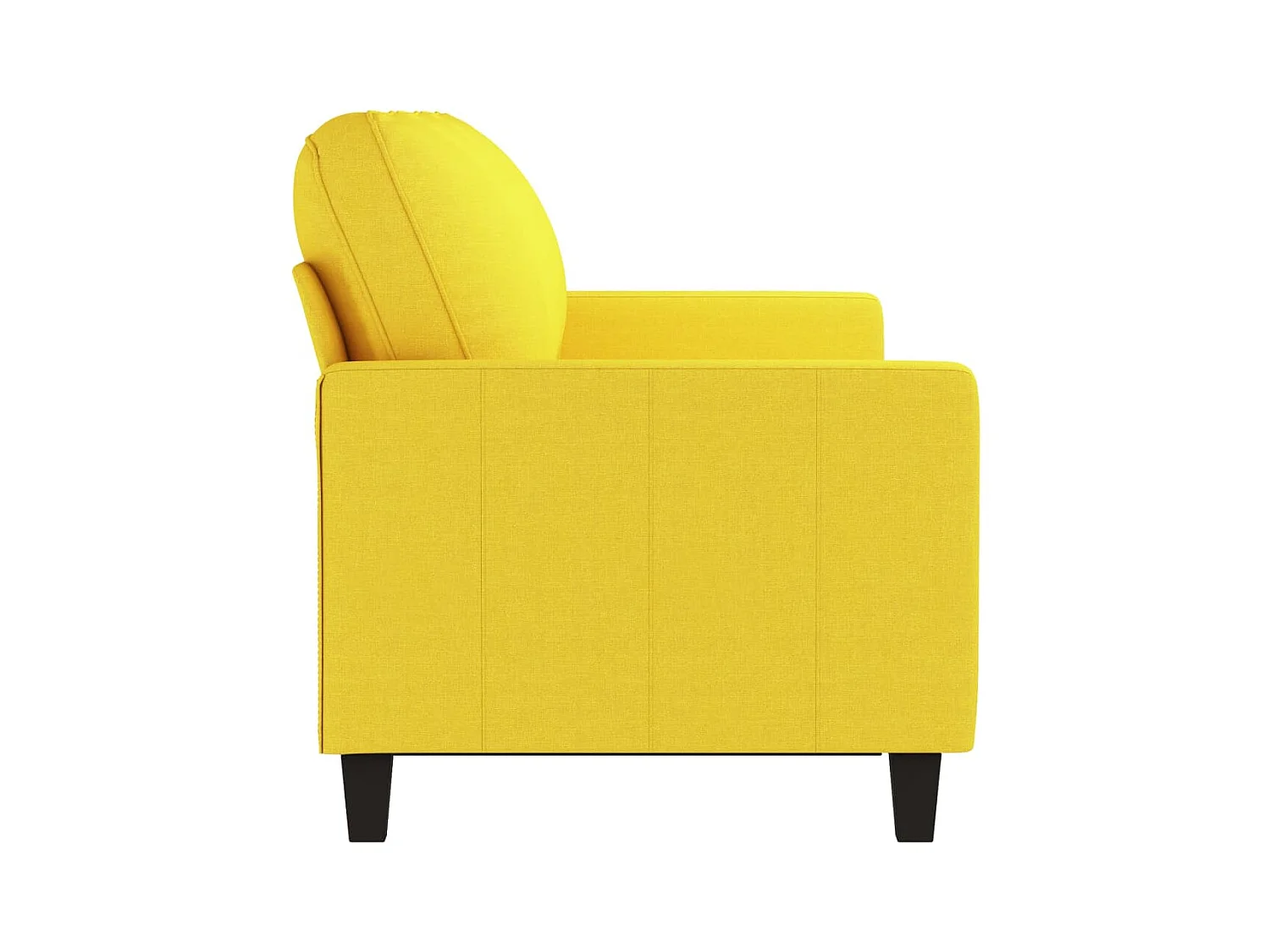 Driezitsbank 180 cm stof lichtgeel NL166688