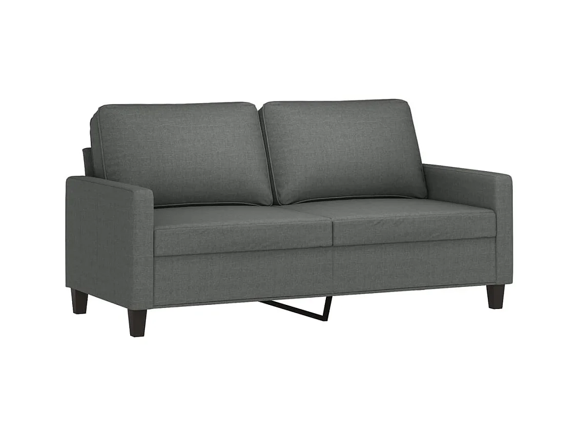 2-Sitzer-Sofa | Wohnzimmersofa Dunkelgrau 140 cm Stoff -gkd325810