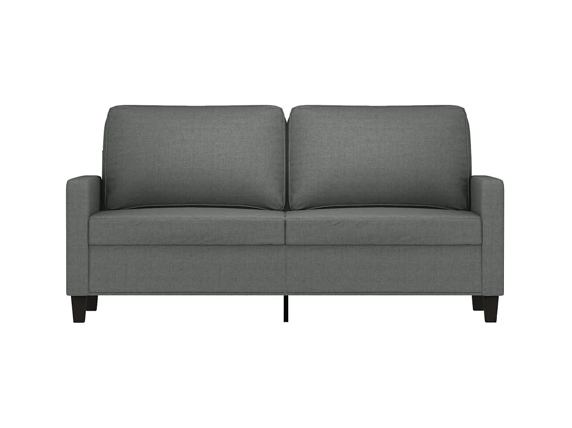 2-Sitzer-Sofa | Wohnzimmersofa Dunkelgrau 140 cm Stoff -gkd325810