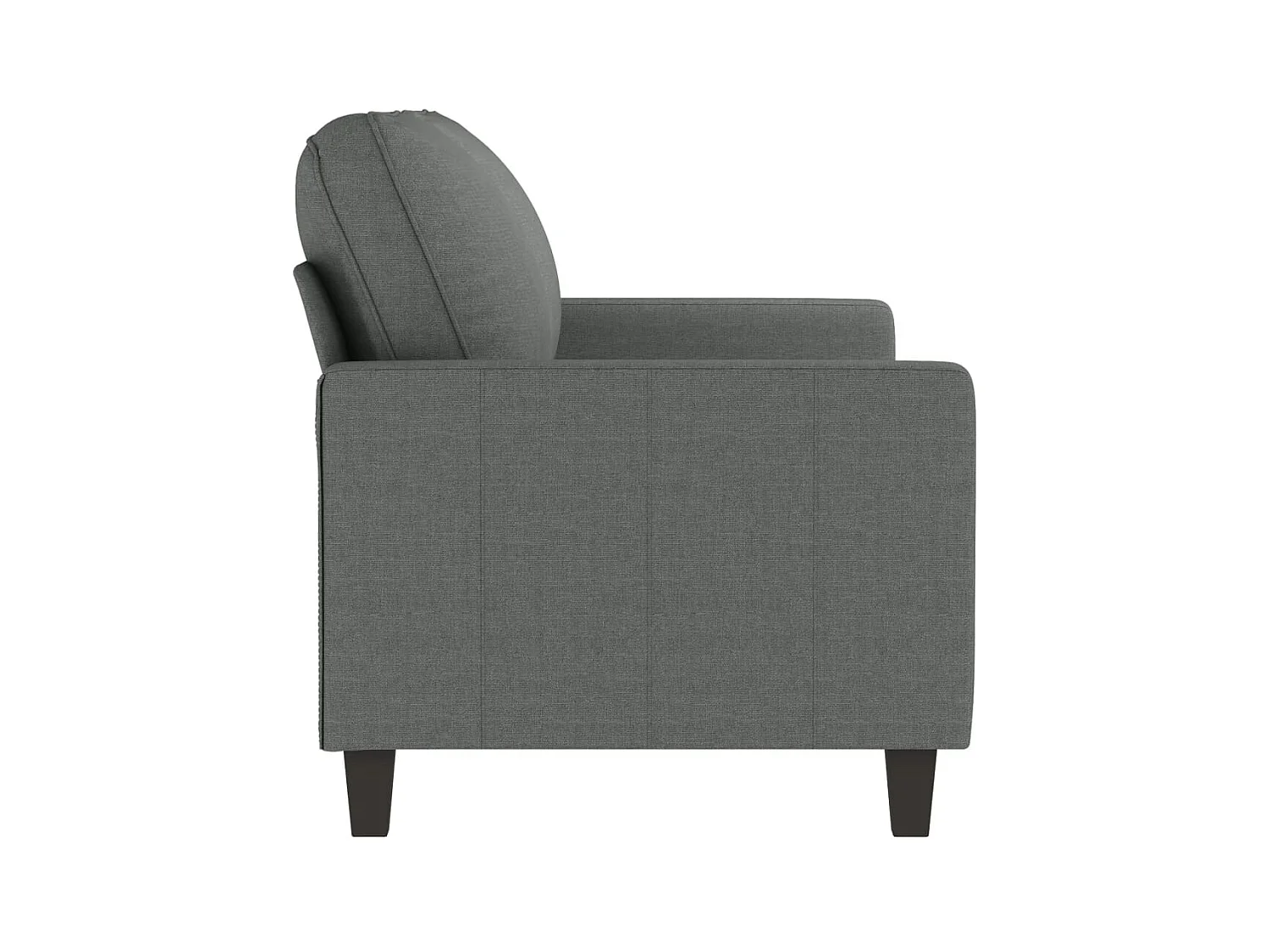 2-Sitzer-Sofa | Wohnzimmersofa Dunkelgrau 140 cm Stoff -gkd325810