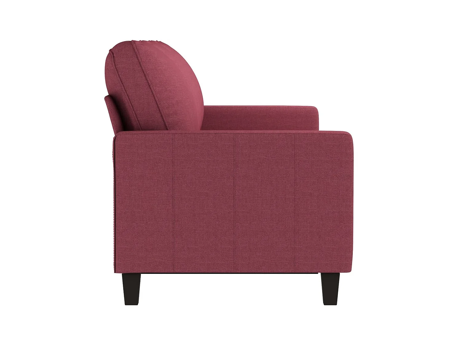 Canapé à 3 places Rouge bordeaux 180 cm Tissu OLA5240