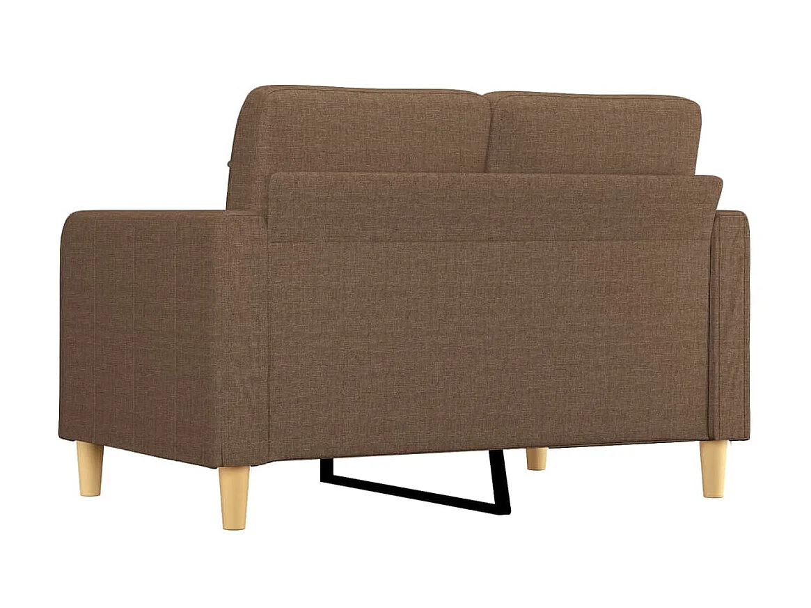 Canapé à 2 places Marron 120 cm Tissu OID5305