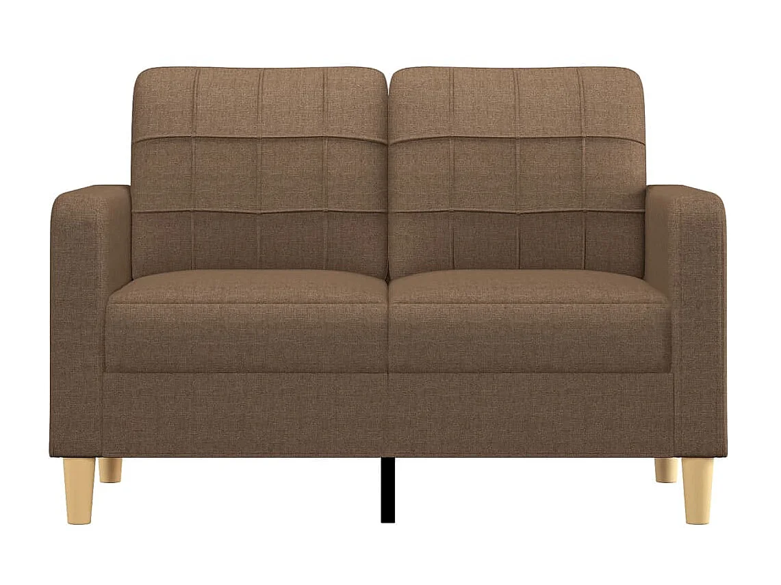 Canapé à 2 places Marron 120 cm Tissu OID5305
