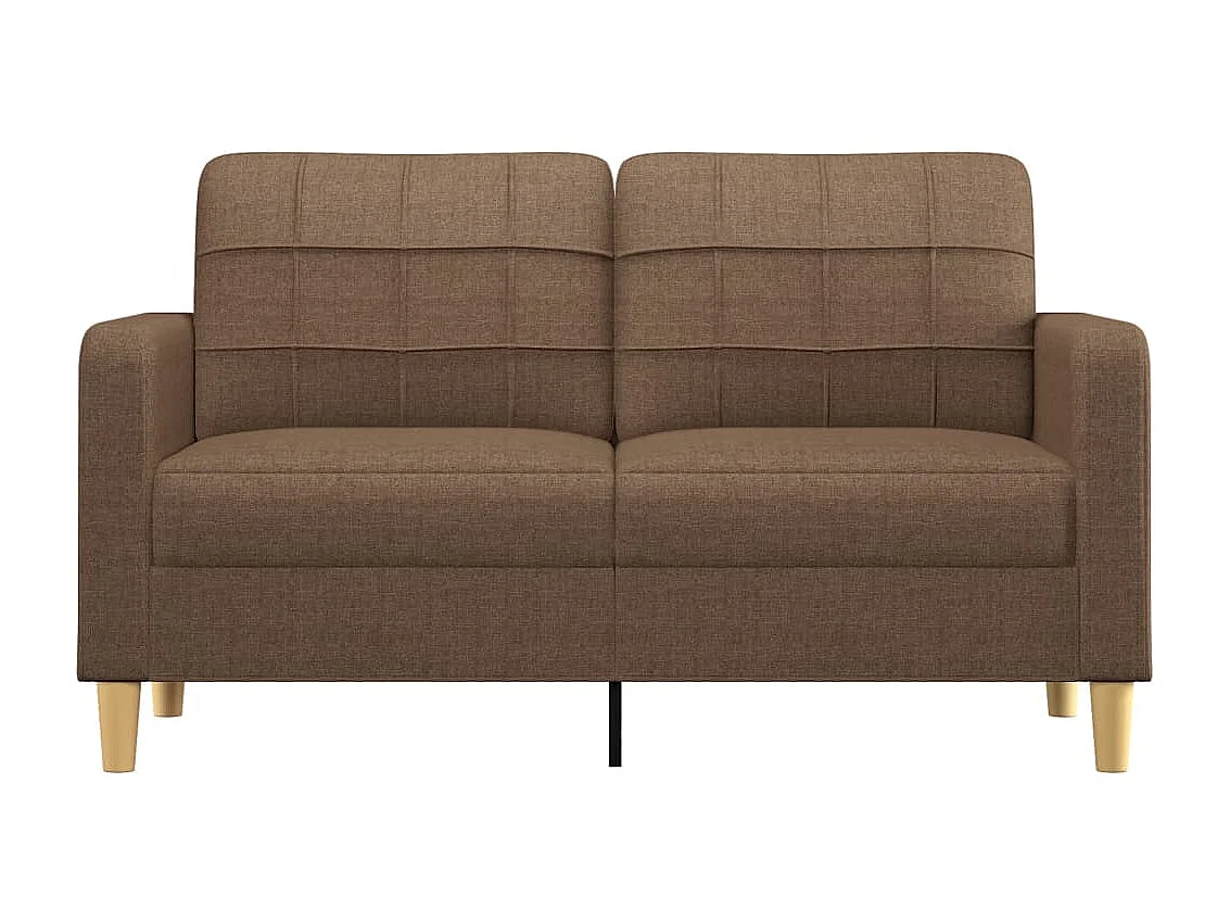 Canapé à 2 places Marron 140 cm Tissu OID8592