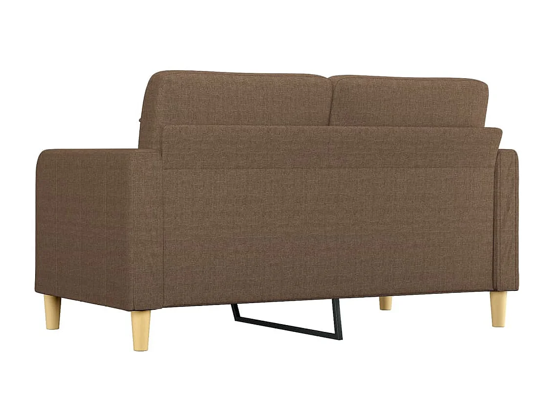 Canapé à 2 places Marron 140 cm Tissu OID8592