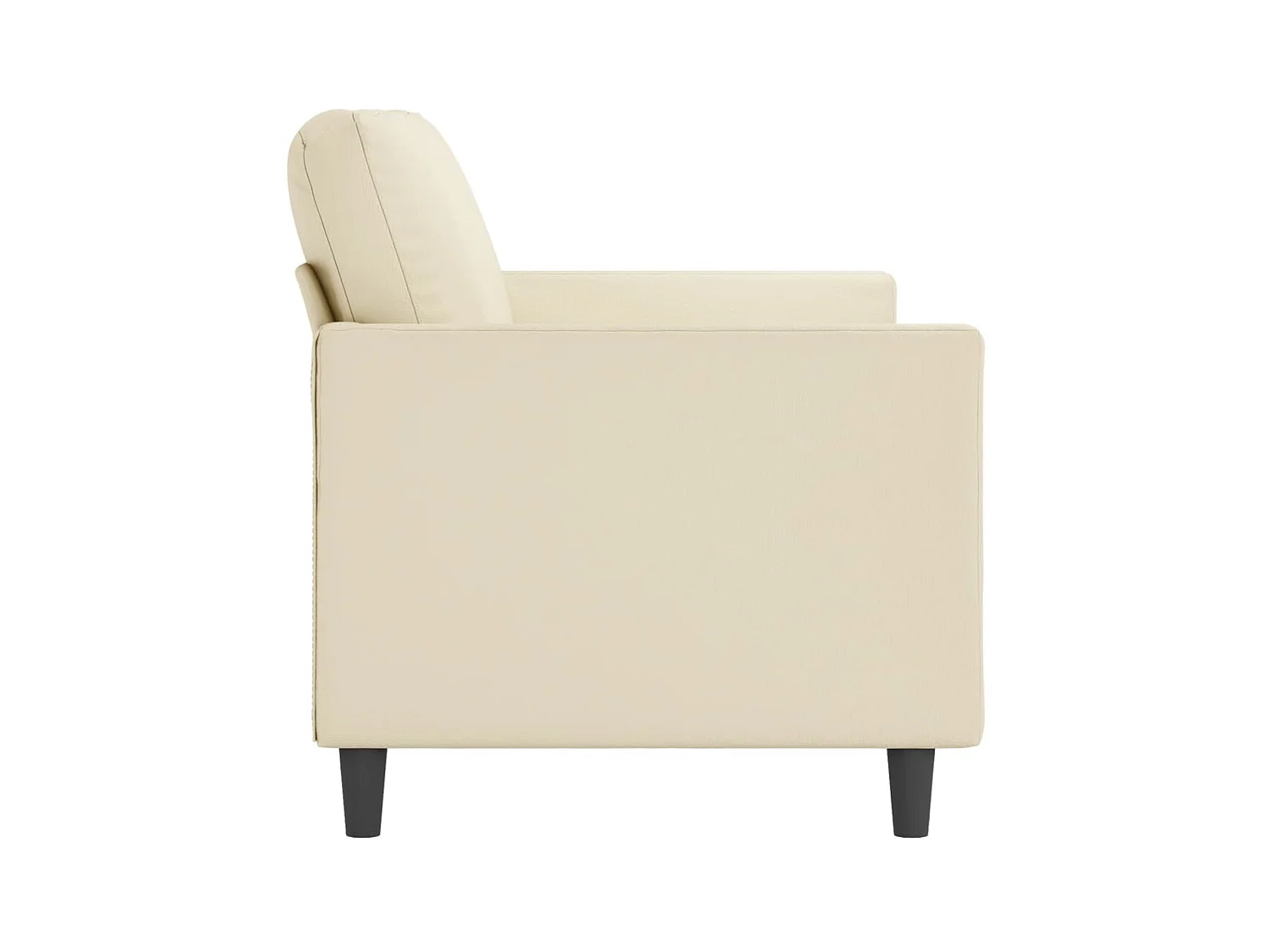 3-Sitzer-Sofa | Wohnzimmersofa Creme 180 cm Kunstleder -gkd542893