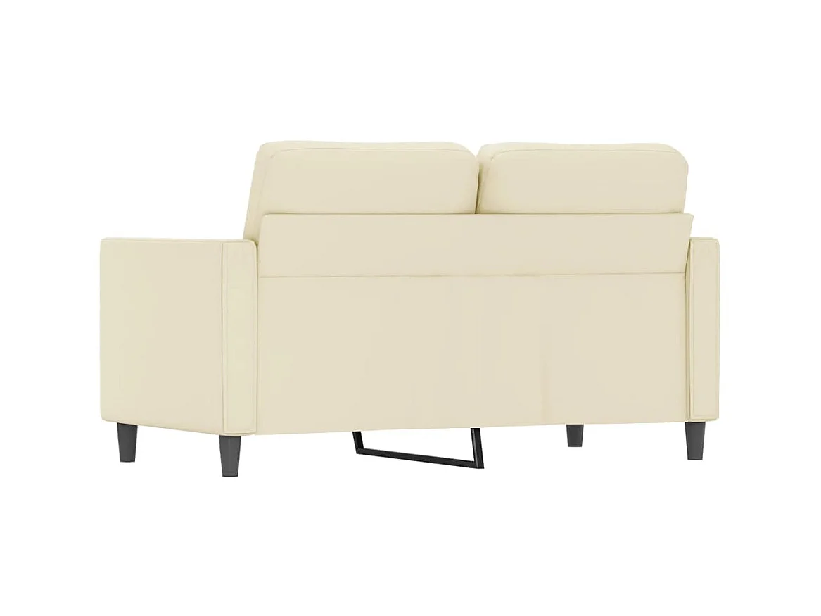 2-Sitzer-Sofa | Wohnzimmersofa Creme 120 cm Kunstleder -gkd457542