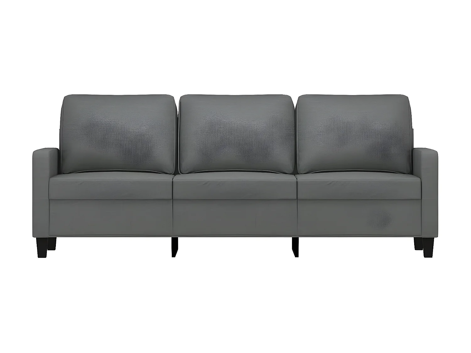 Canapé à 3 places Gris foncé 180 cm Tissu OLA3197