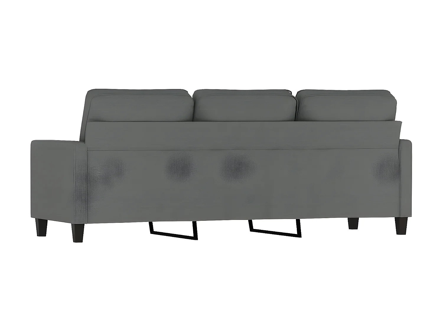 Canapé à 3 places Gris foncé 180 cm Tissu OLA3197