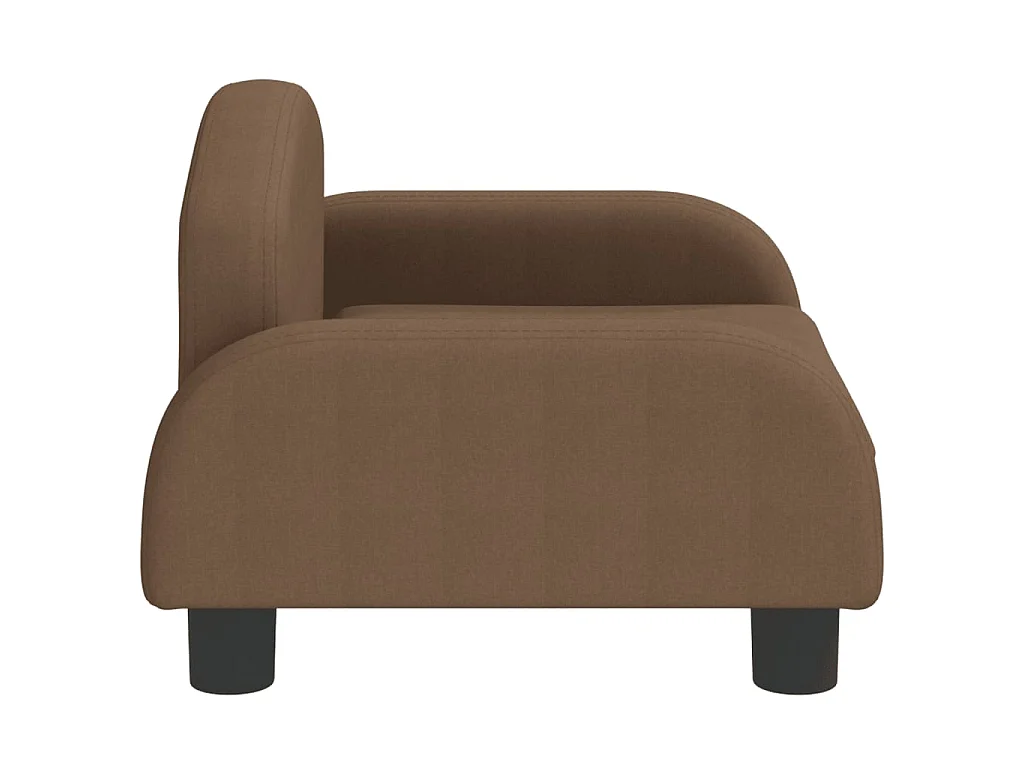 Canapé pour enfants marron 50x40x30 cm tissu QWE5851