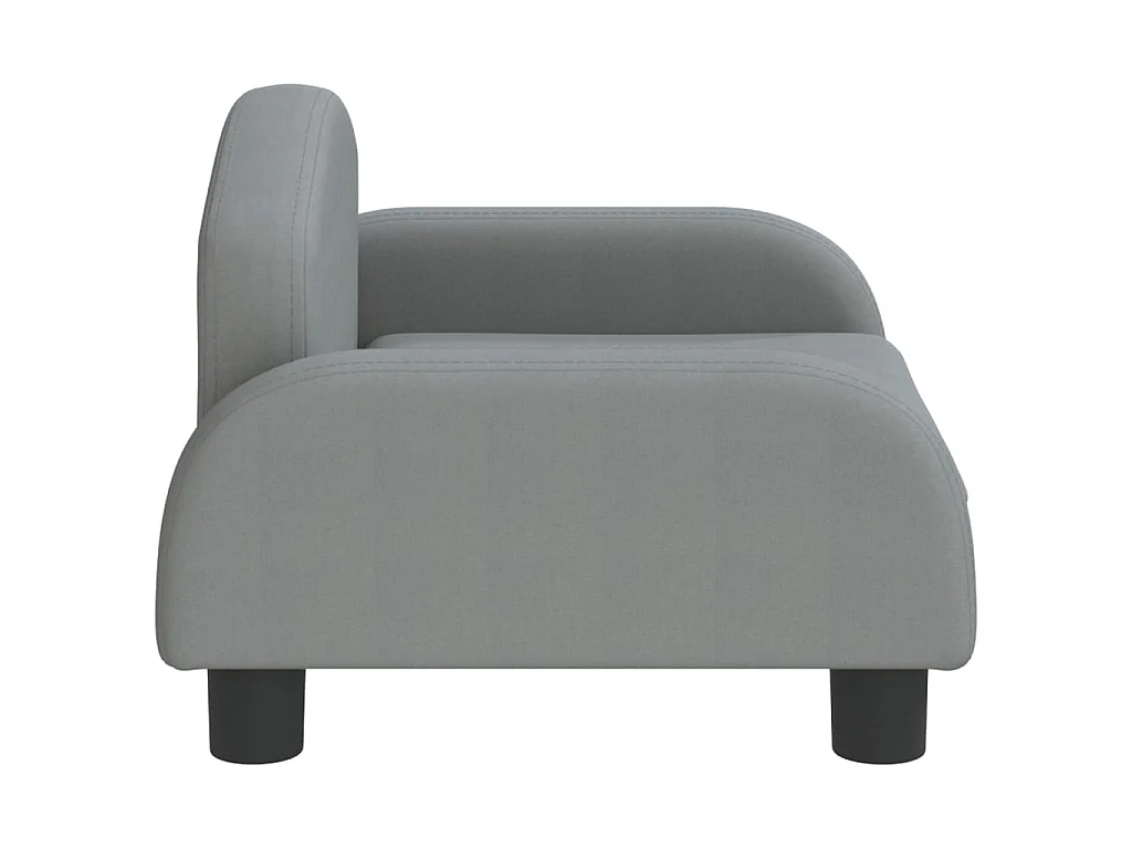 Canapé pour enfants gris clair 50x40x30 cm tissu QWE3611