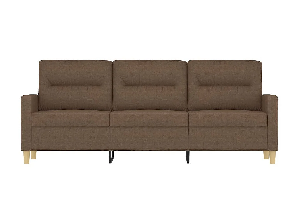 Canapé à 3 places Marron 180 cm Tissu OLA7710
