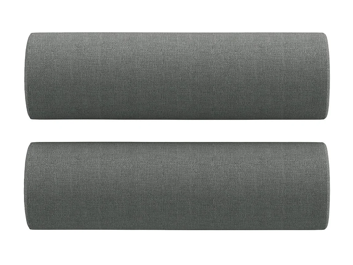 Tweezitsbank met sierkussens 140 cm stof donkergrijs NL863768