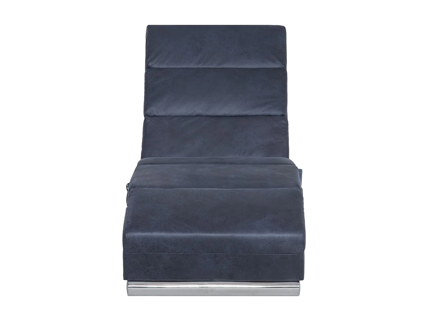 Diván de masaje de piel de ante artificial gris PWFG79628